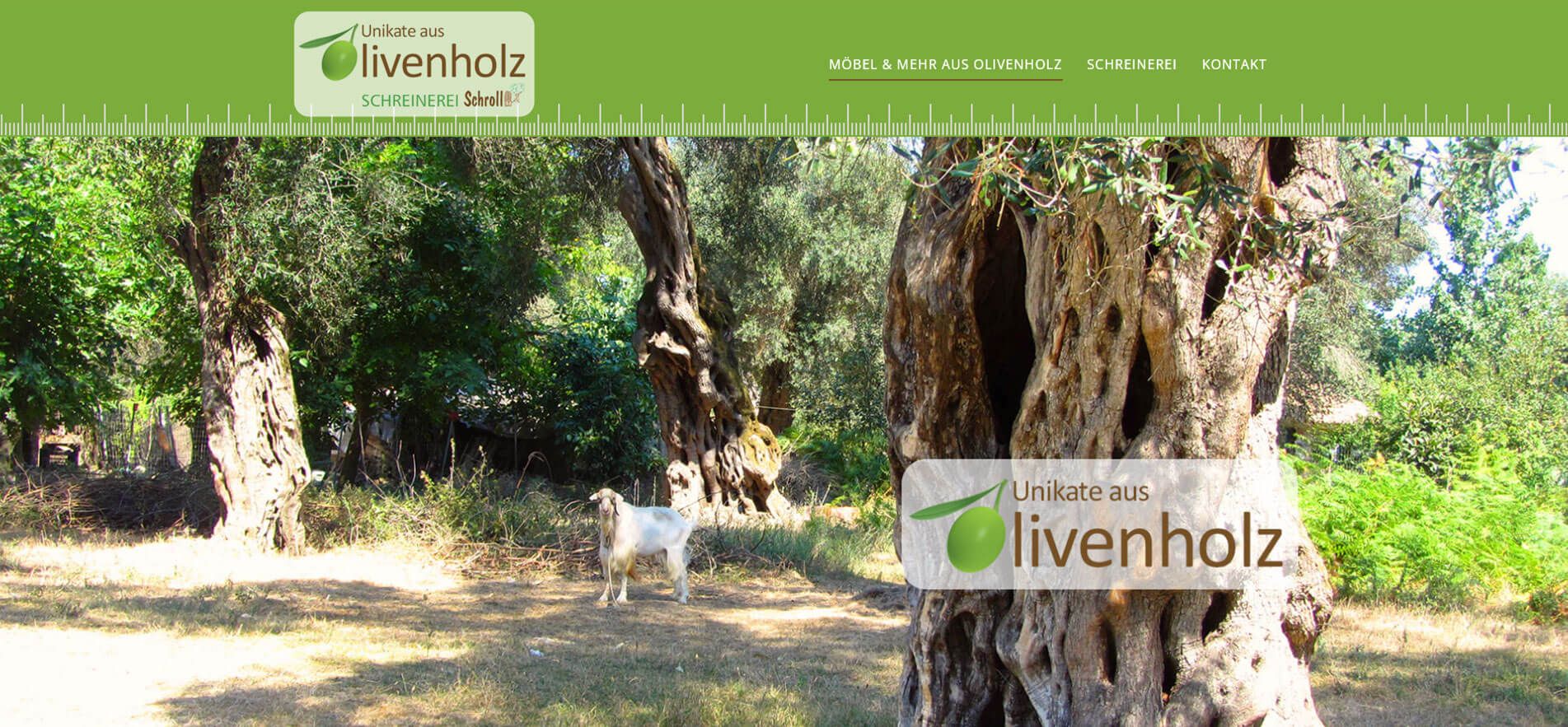 Olivenholz Unikate, Schroll